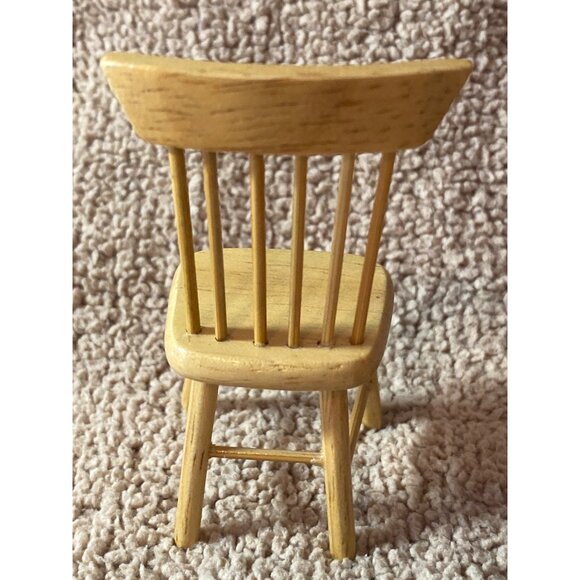 VTG Doll House Miniature Furniture Miscellaneous Unfinished Wood Hutch Dry Sink - Picture 11 of 13